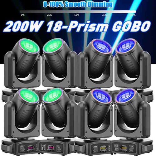 Uking 200w led - 18prism, moving